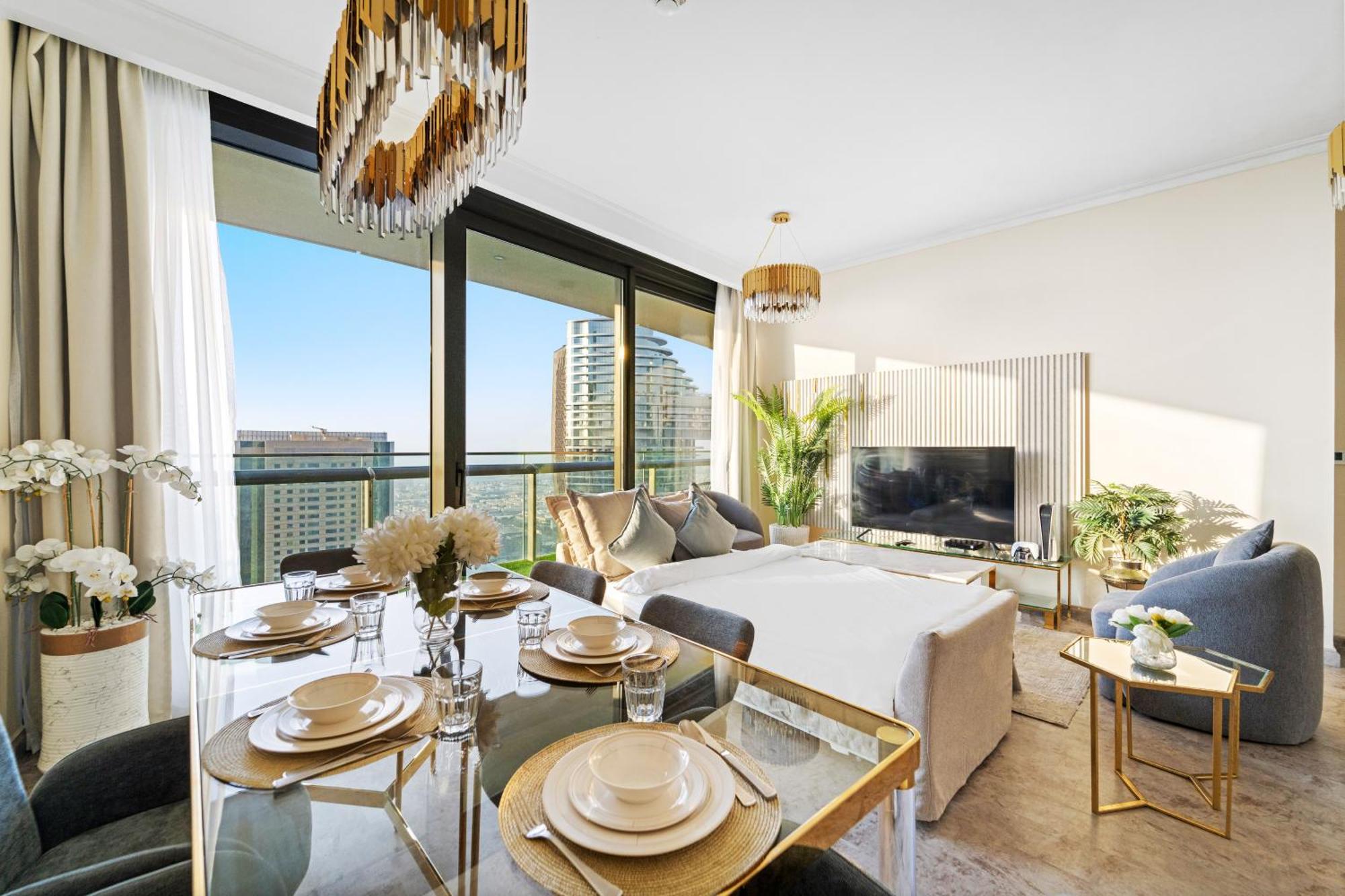 First Class 2Br With Full Dubai Skyline & Sea View 外观 照片
