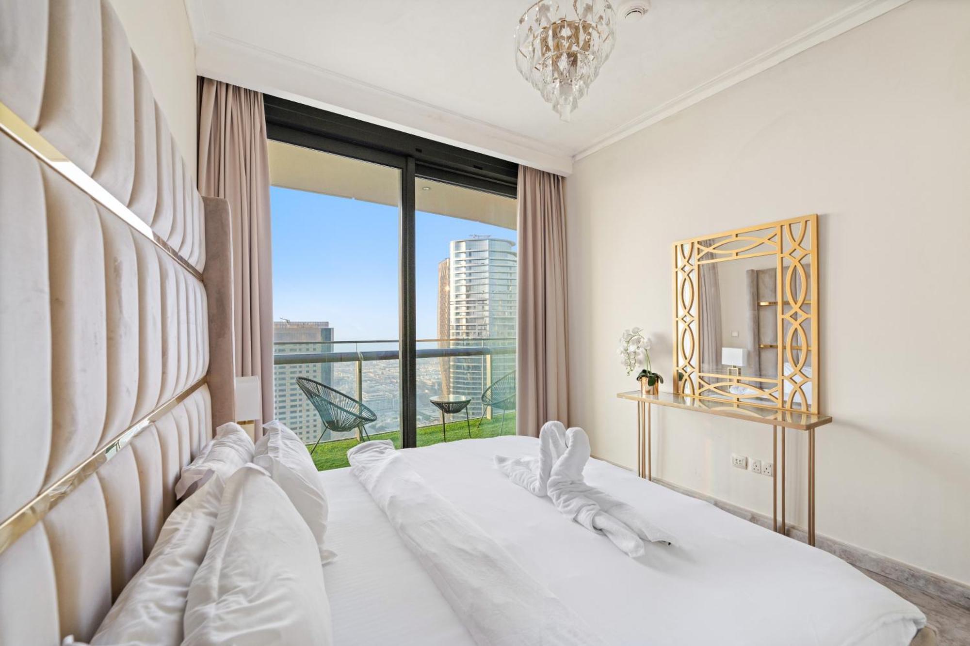 First Class 2Br With Full Dubai Skyline & Sea View 外观 照片