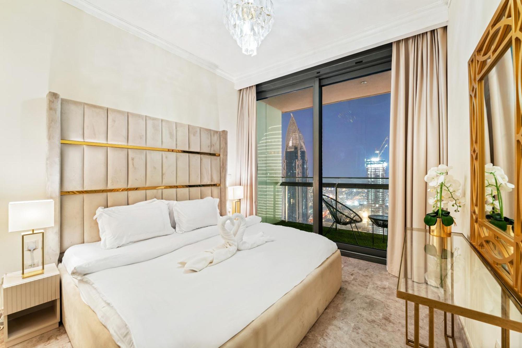 First Class 2Br With Full Dubai Skyline & Sea View 外观 照片